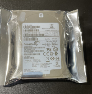 ST600MM0006 / 108-00221 Seagate Savvio /NetApp 10K.6 600GB  10000RPM 2.5''  HDD*