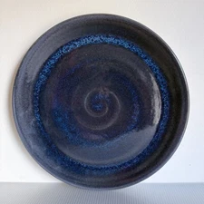 Steelite International Vesuvius Coupe Plate Lapis Blue England 11 3/4"