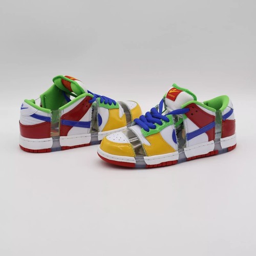 Nike SB Dunk Low ebay Size 9.5 White Red Yellow Men's Shoes - Picture 8 of 15