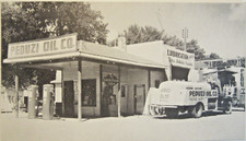 1940's PEDUZI OIL CO., Merrill, Iowa, (north of Sioux City) pc 5 3/8" x  3 1/8"