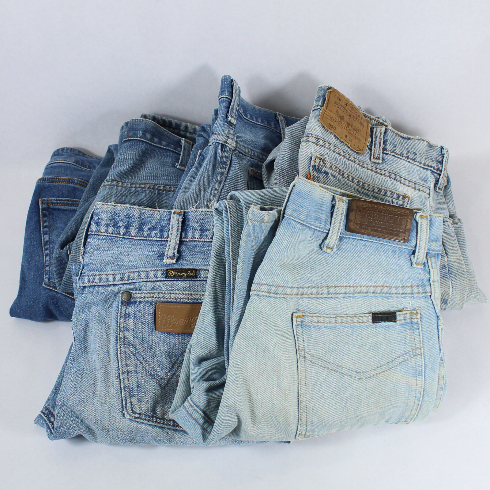 Lot of 6 Denim Blue Jeans For Fabric Cutters Only DIY Arts And Crafts Levi's eBay