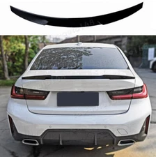 Glossy Black Rear Tail Trunk Spoiler Wing Lip For BMW 3 Series Sedan 2023-2024