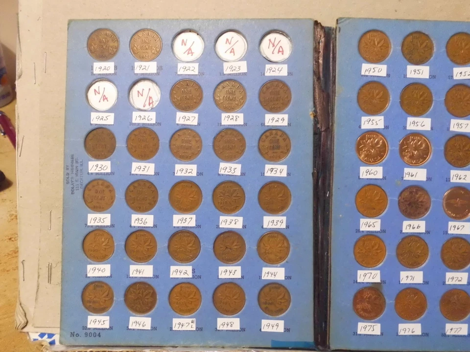 1920 to 1972 CANADIAN SMALL CENT COLLECTION - OUT82 - Image 2 of 4
