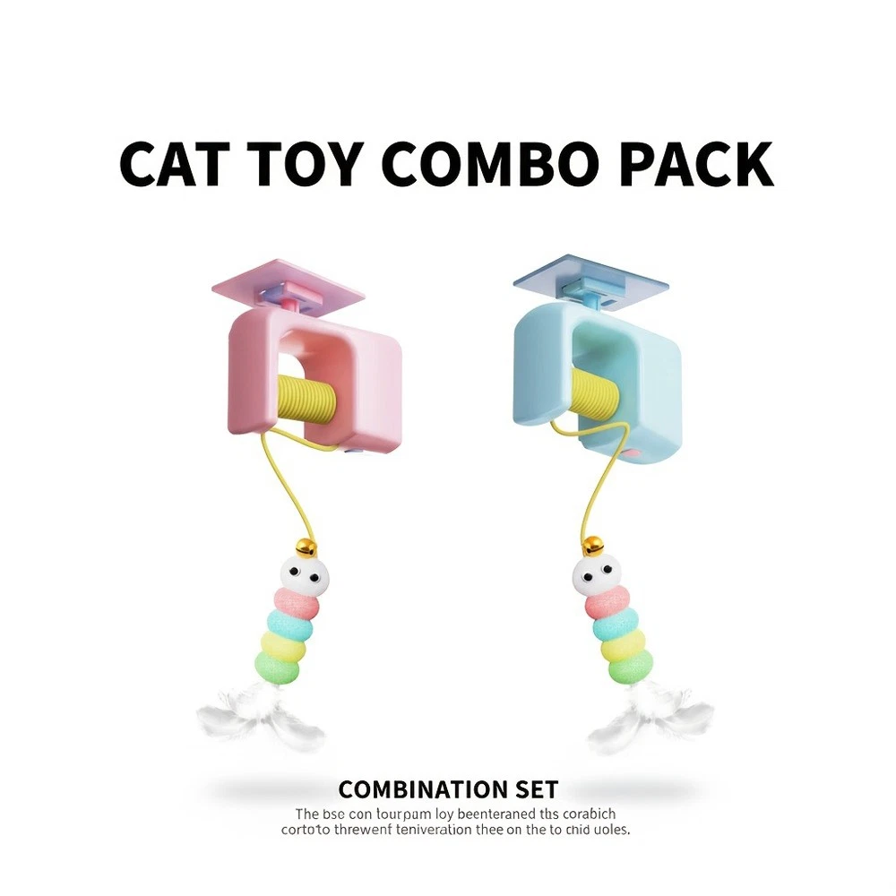 1x Automatic Cat Toy Interactive Jumping Yo-Yo USB Rechargeable fits Indoor Cats