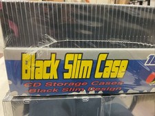 Value Disk 100 Pack Black Slim Jewel Case CD DVD Storage Black Slim Design