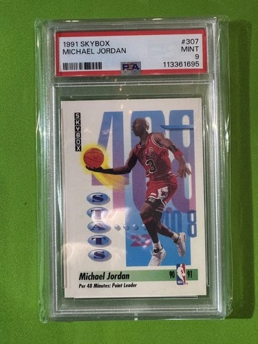 BBALL SALE!! Michael Jordan 1991 Skybox #307 PSA 9 Bulls Retro 90's card