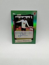 2025-26 Topps Focus Liverpool JEREMIE FRIMPONG  /99 Auto Green Rainbow #SA-JF