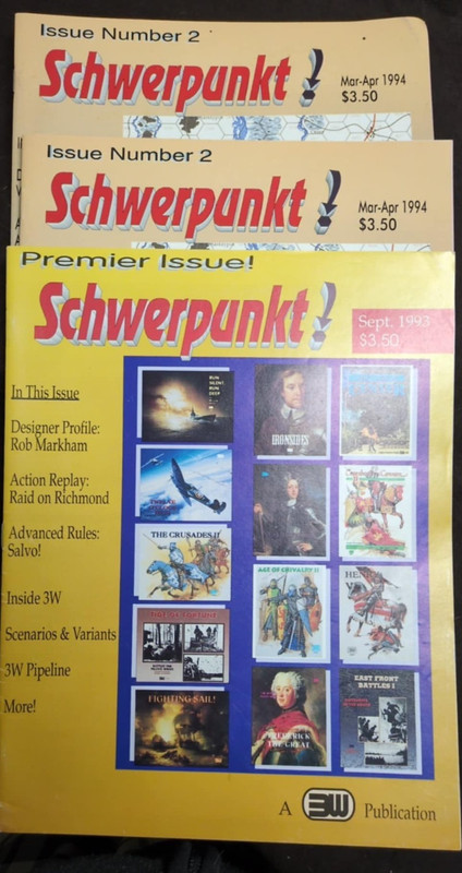 Schwerpunkt Magazine Premier Issue Sept 1993 and Issue #2 Mar-Apr 1994