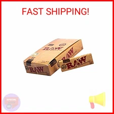 Raw Unrefined Classic 1.25 1 1/4 Size Cigarette Rolling Papers Full Box of 24 Pa
