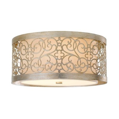 Arabesque Deckenleuchte Blattsilber-Patina  Feiss FE-ARABESQUE-F