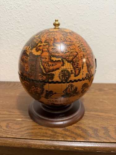 Gallery Globe Cards Poker Chips & Dice Storage Box Made In Italy