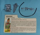 GI G.I. Joe gijoe dreadnok RIPPER WEAPONS + FILE CARD LOT gun hose backpack