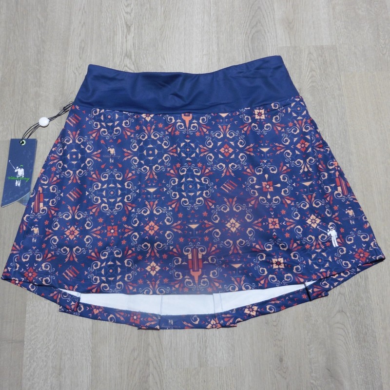 William Murray Women's XL Golf Raise the Roof Louist Skort Multicolored