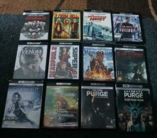 4K Ultra HD Blu Ray Movies Lot Of 12 Venom Th...
