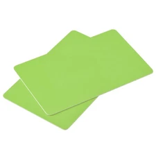 Blank PVC Cards Green 28mil for ID Badge Printer, Graphic Quality, Pack of 50
