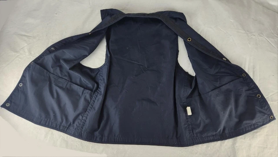 The Nature Company Navy Blue Naturalist Hunting Fishing Photographer Vest Size L - Image 3 of 4