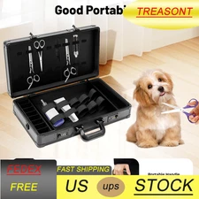 Barber Stylist Suitcase Carrying Case Box For Clippers Trimmers Scissors Combs