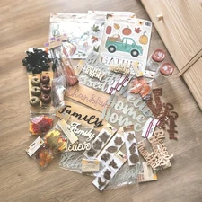 Huge Craft Lot Fall Thanksgiving Crafting Supplies Arts And Crafts DIY READ