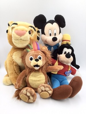 NWT Disney  Lion King Simba(Exclusive) Baby Newton, Mickey, Goofy-Plush Set (4)