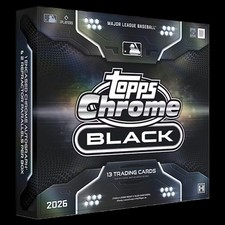 3 Hobby Box Lot 2026 Topps Chrome BLACK Baseball Factory Sealed In-Hand