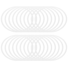 6.3 Inch Dream Catcher Rings, 20 Pcs Plastic Macrame Wreath Floral Round Ring
