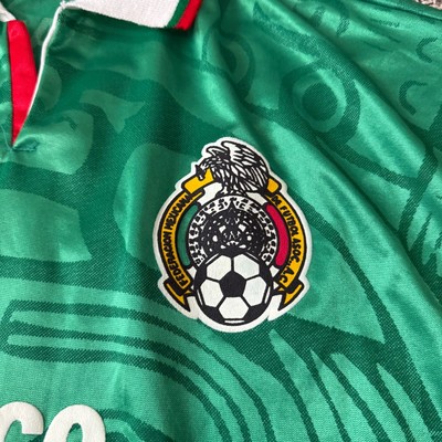 Maillot De Foot Vintage Mexique Années 90 - Taille XL - Équipe Nationale Coupe Du Monde