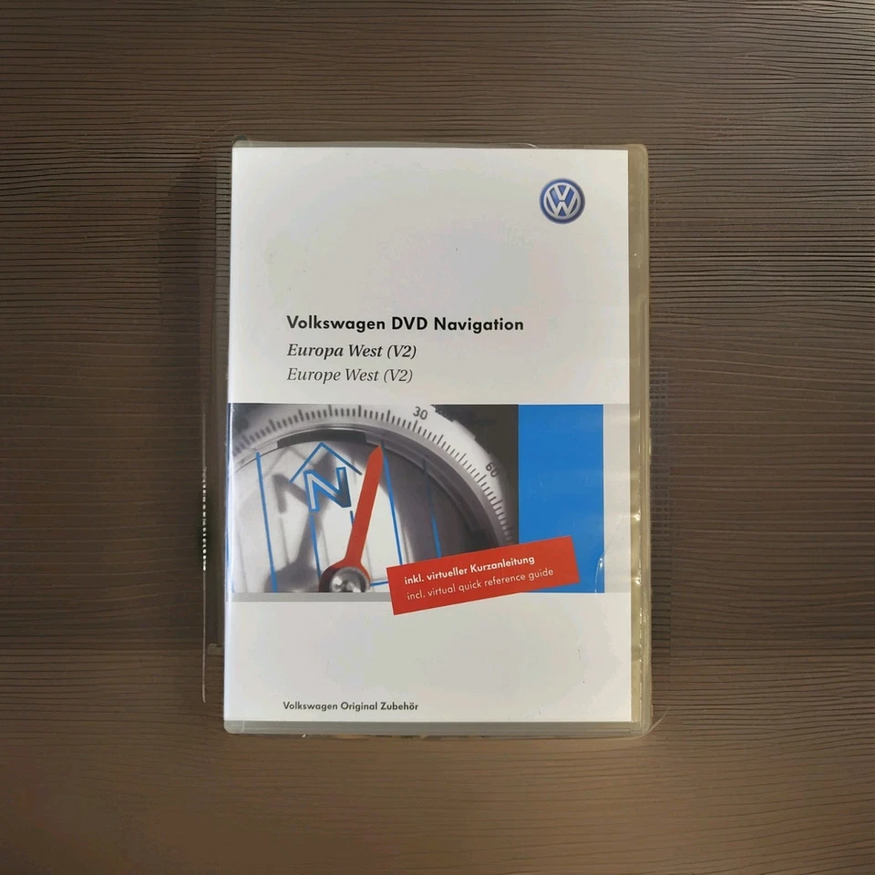 Volkswagen DVD Navigation , Europa West (V2) , OVP Mit Anleitung - Bild 1 von 2