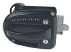 American Motorhome RV Electric Coded Travel Trailer Lock, BLACK L/H Hinge