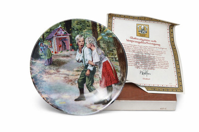 Königszelt Bayern Hänsel & Gretel Sammelteller 9683J Grimm mit COA Box
