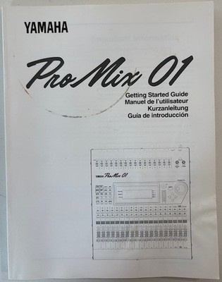 Yamaha ProMix 01 Getting Started Guide
