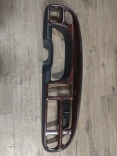 98-01 Dodge Ram Dash Instrument Cluster Wood Grain Bezel Trim Read Description
