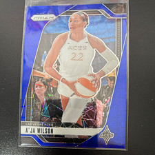 Panini Prizm WNBA Blue Parallel A'ja Wilson Las Vegas Aces 2024 #86