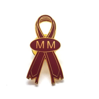 Multiple Myeloma Awareness Ribbon Pin Support Strength Courage Hope Awareness