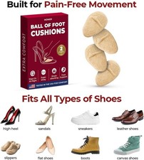 Ball of Foot Cushions for Women  Metatarsal, High Heel Comfort for Ball of F...