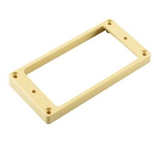 WD Plastic Humbucker Pickup Mounting Ring, Flat Bottom, Cream, High