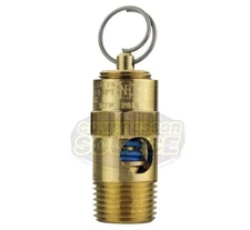 225 PSI 3/8" Male NPT Air Compressor Safety Relief Pop Off Valve Solid Brass USA