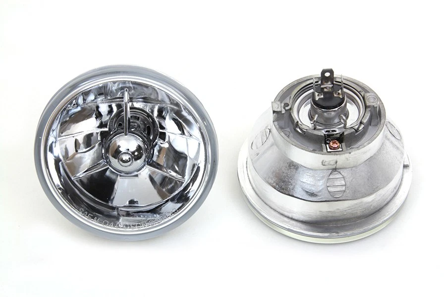 Juego de bombillas de foco H4 de 4-1/2 pulgadas para Harley Davidson Foto 4 de 4