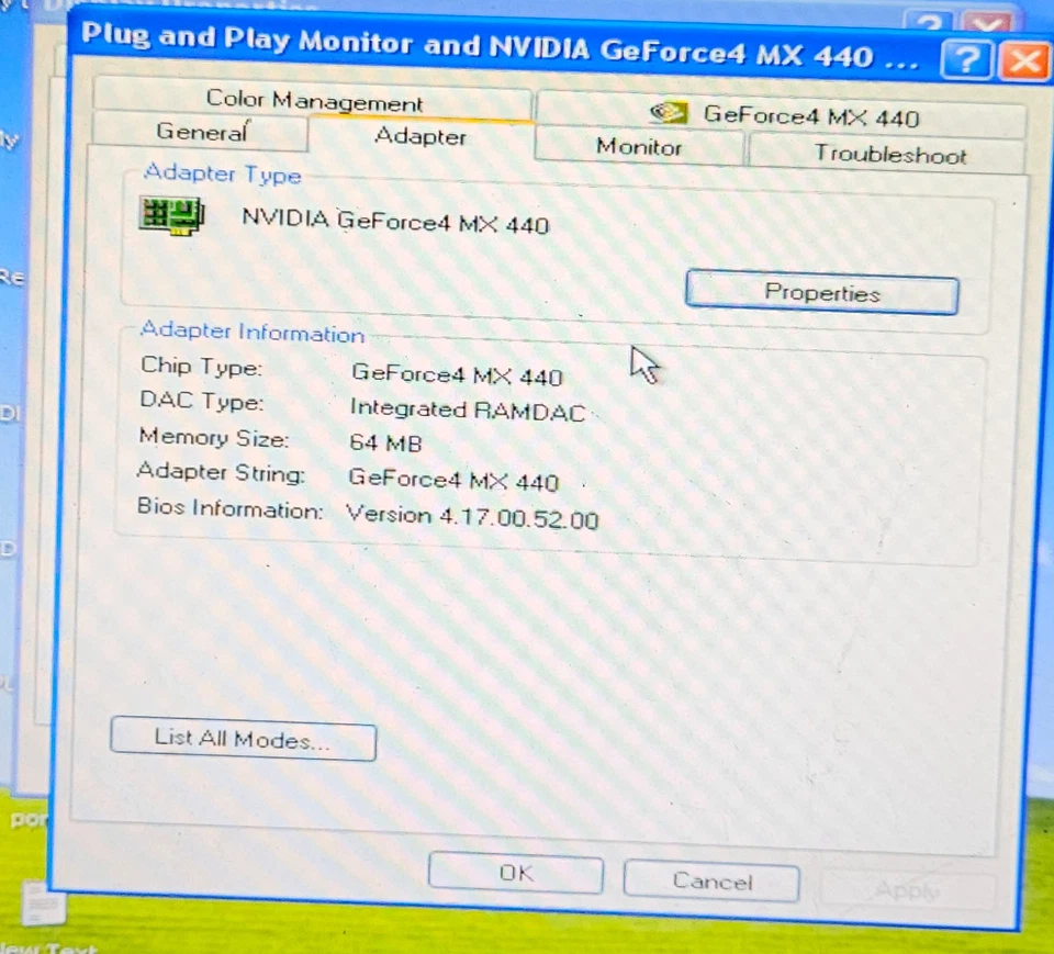 Gainward Nvidia GW1500IO0D0 Geforce4 MX440 64MB VGA AGP Card - Image 3 of 4