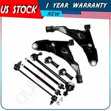 8pc Front Suspension Control Arm Tie Rod End Fits 1999-01 Mitsubishi Galant