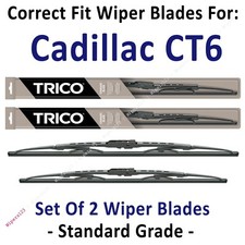Wiper Blades 2-Pack Standard Grade - fit 2019+ Cadillac CT6 - 30240/180