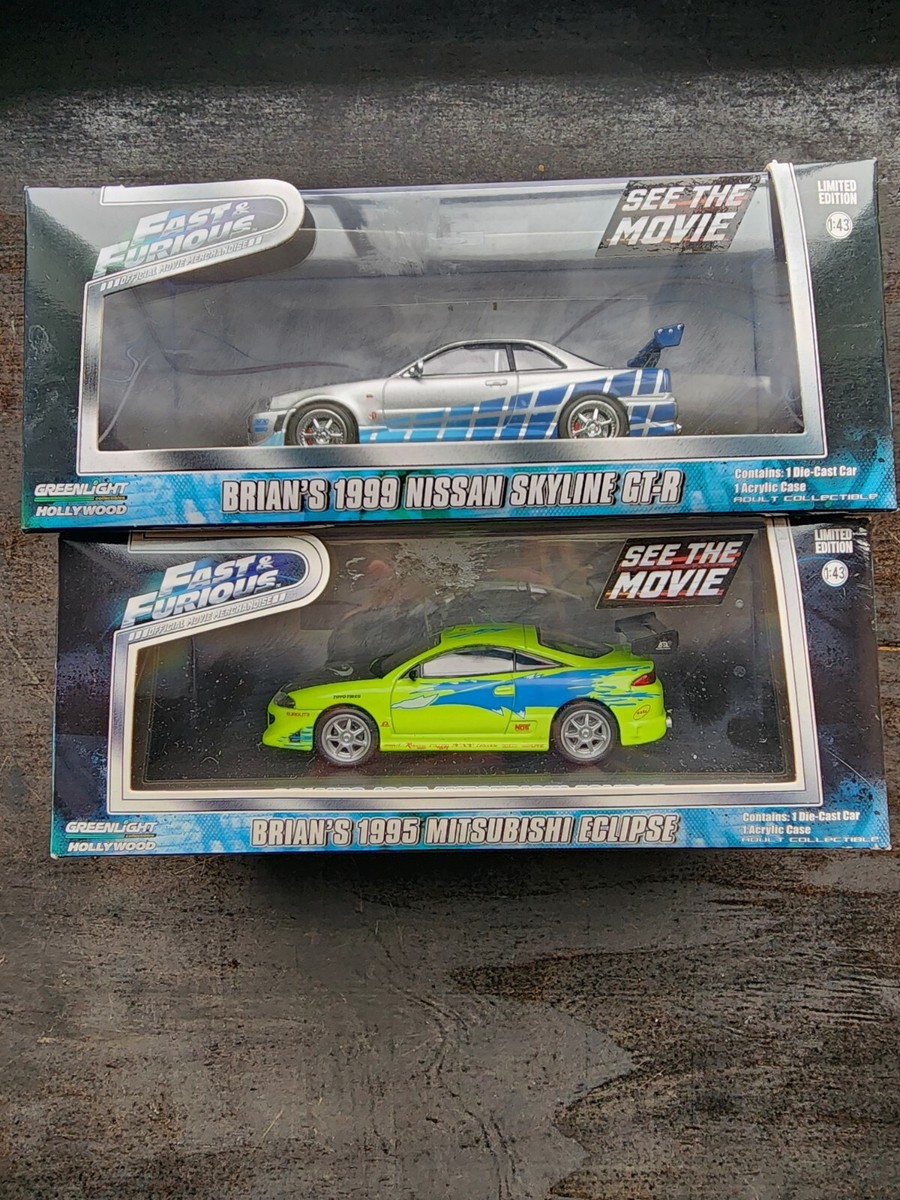 Fast and Furious Brian's 1995 Mitsubishi Eclipse AND Skyline GT-R