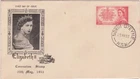 (Y16-20) 1953 Australia FDC 3 1/2d red coronation (T)