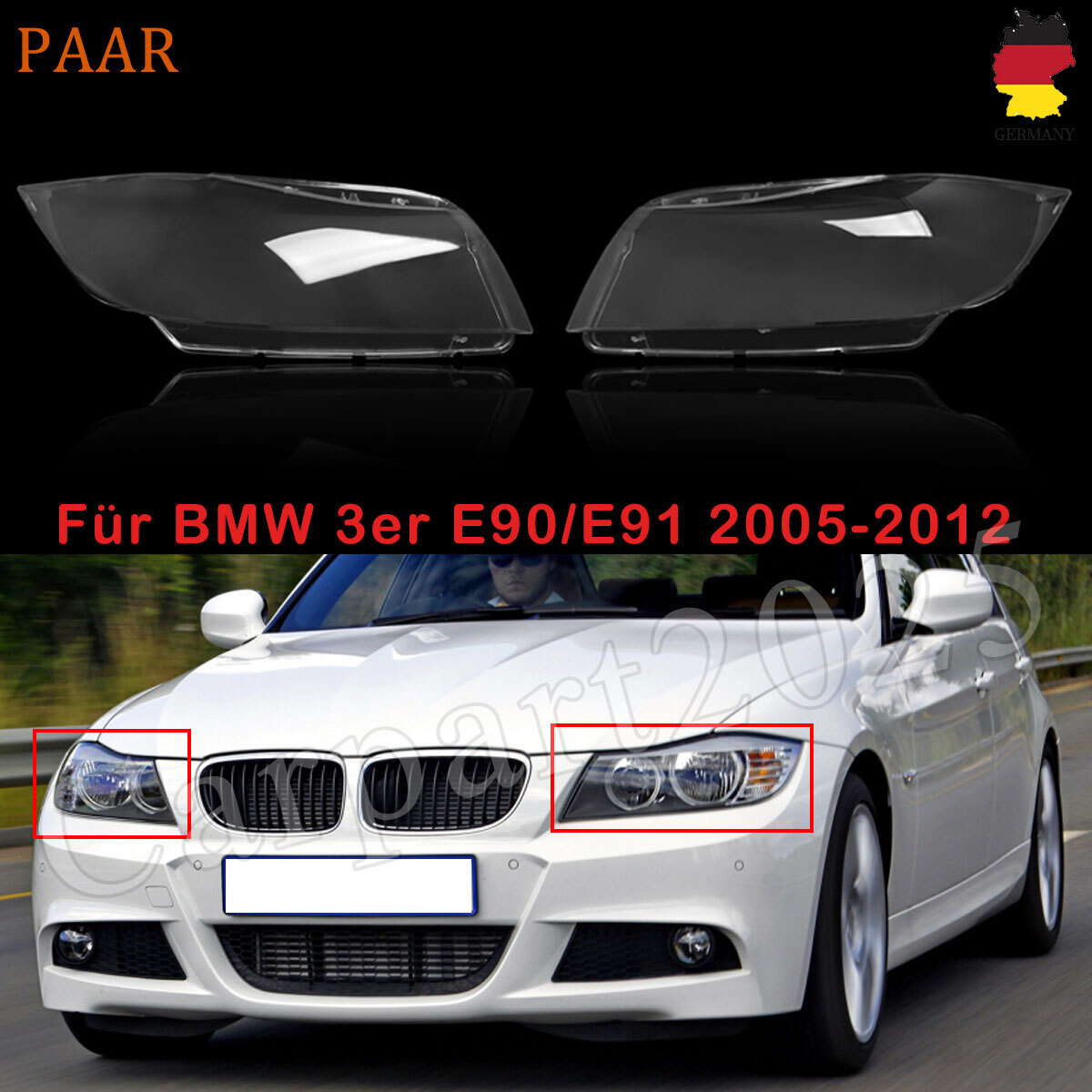 ZKW BMW 3er E90 E91 HALOGEN Scheinwerfer Deckel Kappe Abdeckung LINKS 62601 L