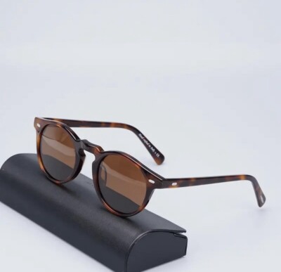 Occhiali Sonnenbrille OP Gregory Peck Polarisiert Schildpatt Braun Gr. 45 oder 47