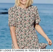 M & S Holly Willoughy Summer Dress  12 - Now Sold Out - Worn Once Only