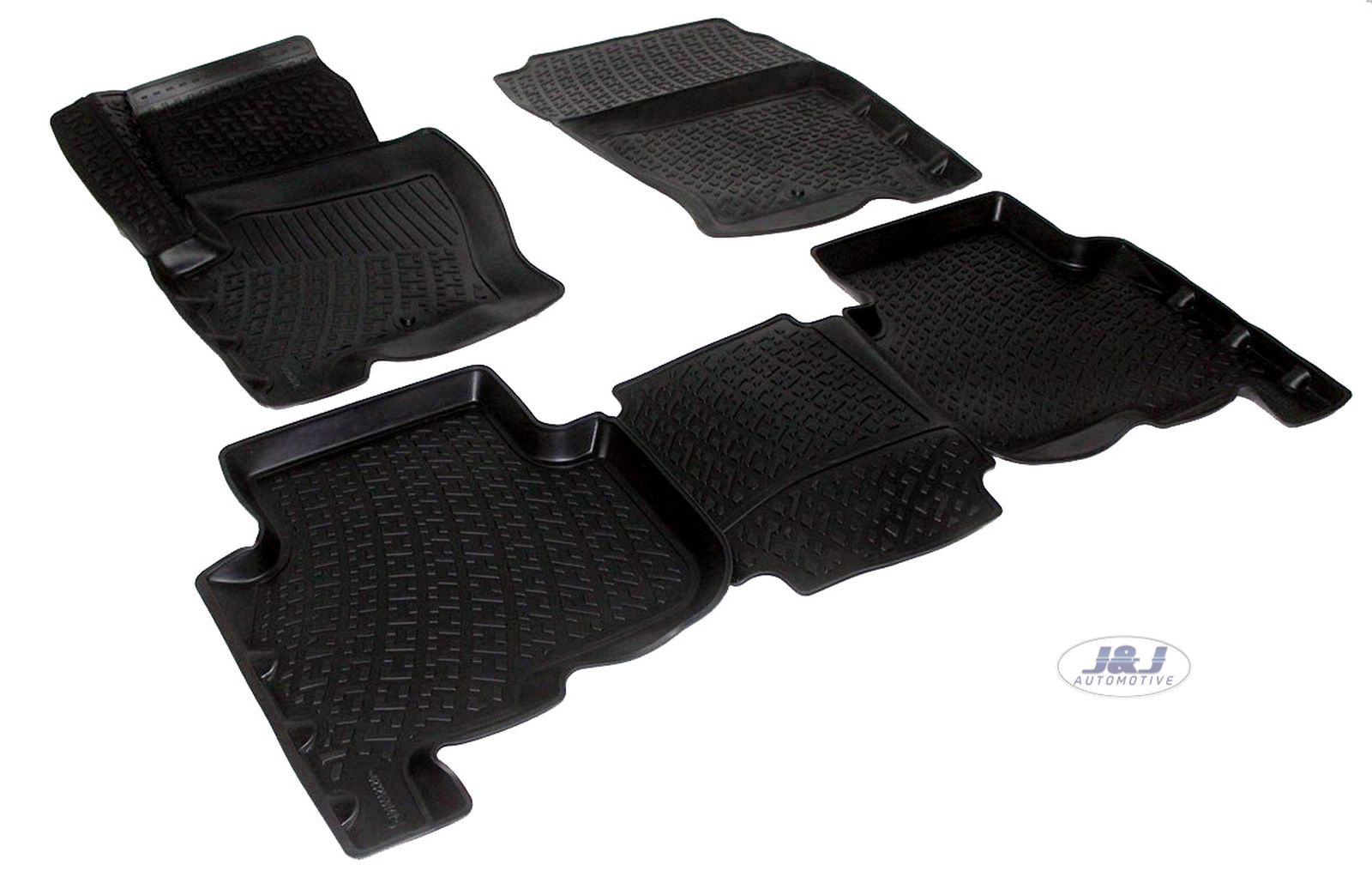 Tapis de sol en caoutchouc pour Land Rover Discovery 4 noir 3D