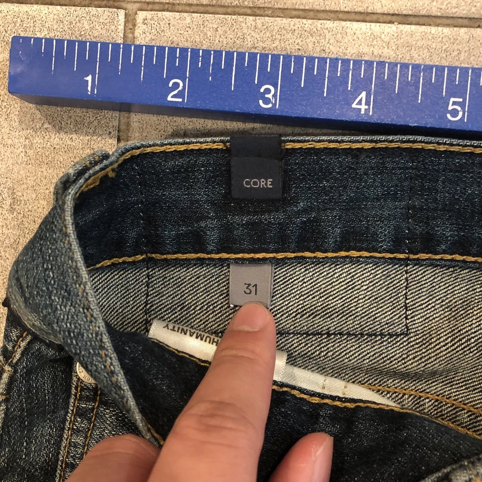 Citizens of Humanity Core Jeans Men’s 32x33 Blue Slim Straight Dark Wash USA - Image 3 of 4