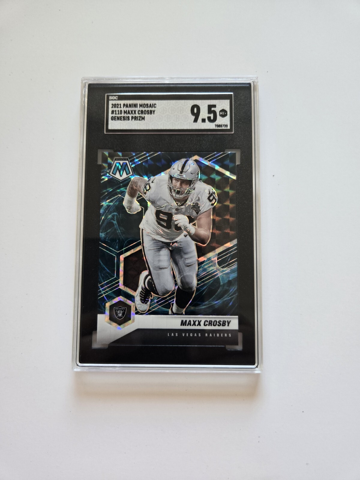 2021 Panini Mosaic - Mosaic Genesis Prizm #110 Maxx Crosby