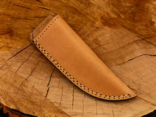 Leather Sheath-Handmade Knife case-Cover-Cow hide leather-Double stitched