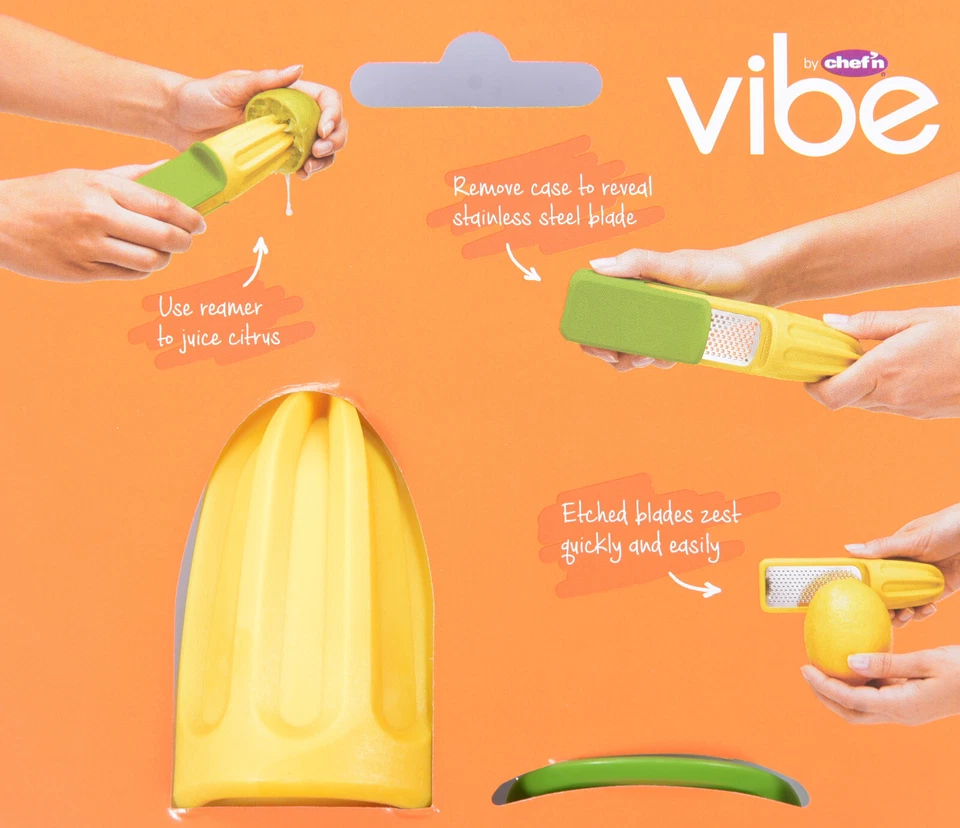 Chef'n Reibe und Zitruspresse - 2in1 - Zitronen Presse Zitronenreibe Edelstahl - Bild 3 von 3